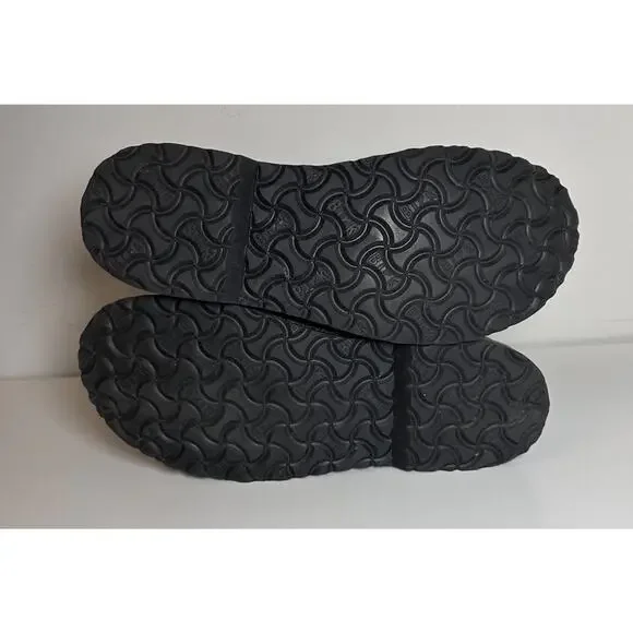 Birkenstock Uppsala Shearling Leather Boots Women’s 39 US Size 8 Black Buckle - Picture 8 of 8